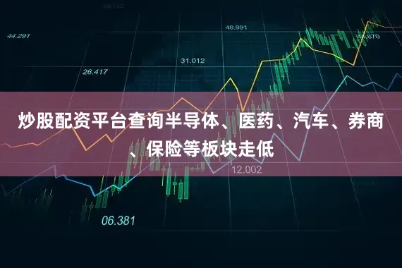 炒股配资平台查询半导体、医药、汽车、券商、保险等板块走低